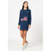 Love Moschino Blue Cotton Women Dress -   -  Love Moschino.
